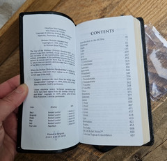 OOP HCSB UltraTrim New Testament w Psalms/Proverbs Checkbook size Bonded Leather