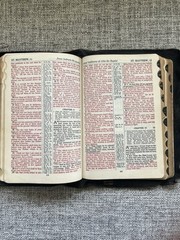 National Bible Press Holy Bible ☆ Old And New Testament Pronouncing Red Letter