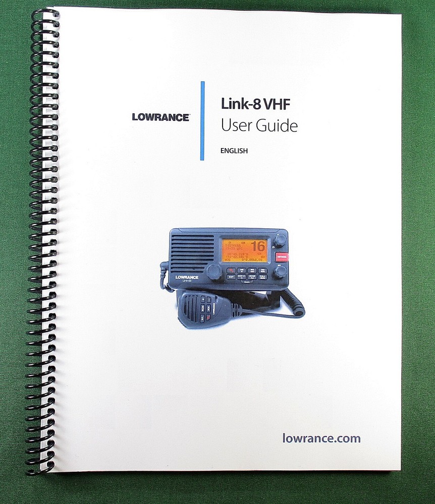 Lowrance Link-8 Instruction Manual: 88 Pages & Protective Covers