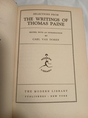 The Writings of Thomas Paine – 1923 Modern Library – Leather bond