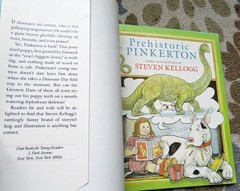 PREHISTORIC PINKERTON SIGNED STEVEN KELLOGG W/SKETCH- GREAT DANE DINOSAURS