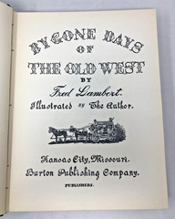 Bygone Days of the Old West, Fred Lambert, 1948, E-101