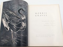 Morris Graves 1956 UC Press HC w/ Dust Jacket Art Book Vintage