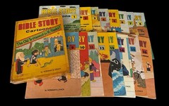 RARE Complete 16 BIBLE STORY CARTOONS by Norman E. Lynch BOX SET 1970’s 1st Ed
