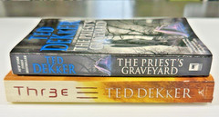 Ted Dekker Lot 2 Books Thr3e & The Priest’s Graveyard Christian Thriller
