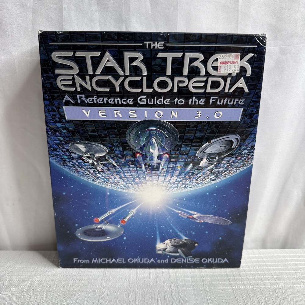 Star Trek Encyclopedia Reference Guide to Future V3 CD-ROM WIN/MAC 1999 SEALED