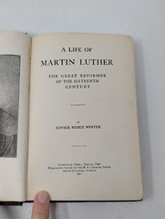 A Life of Martin Luther by Lovick Pierce Winter Biography Book Antique 1911 VTG