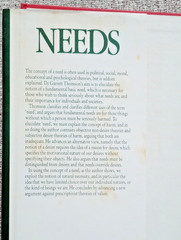 NEEDS (International Library of Philosophy ) By Garrett Thomson Hardcover