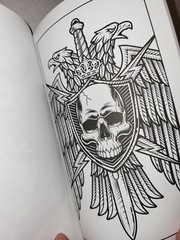 Bendon Just Add Ink Adult Tattoo Coloring Book