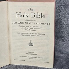 1954 Gideon Holy Bible Authorized King James Version KJV National Bible Press