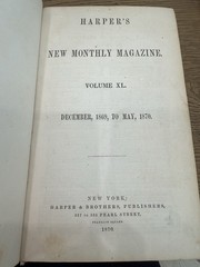Rare Antique Harper’s New Monthly Magazine Bound Volumes (5 Books) –19th Century