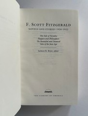 F. SCOTT FITZGERALD Novels and Stories 1920-1922 | 2000 Library of America HC/DJ