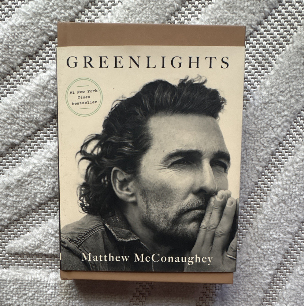 Matthew McConaughey Greenlights Hardcover 2020 Crown #1 NYT Bestseller Memoir