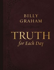 Truth for Each Day, Large Text Leathersoft: A 365-Day Devotional .. NEW