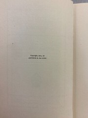 It Is Not Lawful: A Romance by Arthur H. DeLong Hardcover Book 1913 Vintage