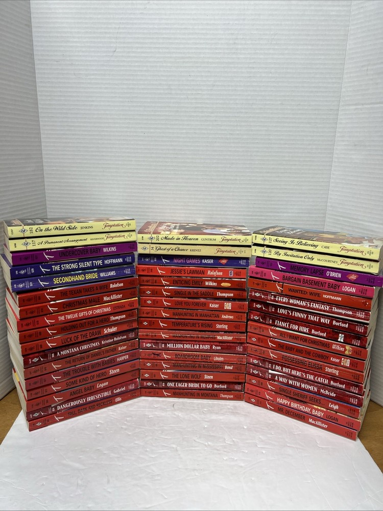 Harlequin 💕Romance,Temptation Series Paperbacks 2000’s,Lot Of 49,Heartwarming❤️