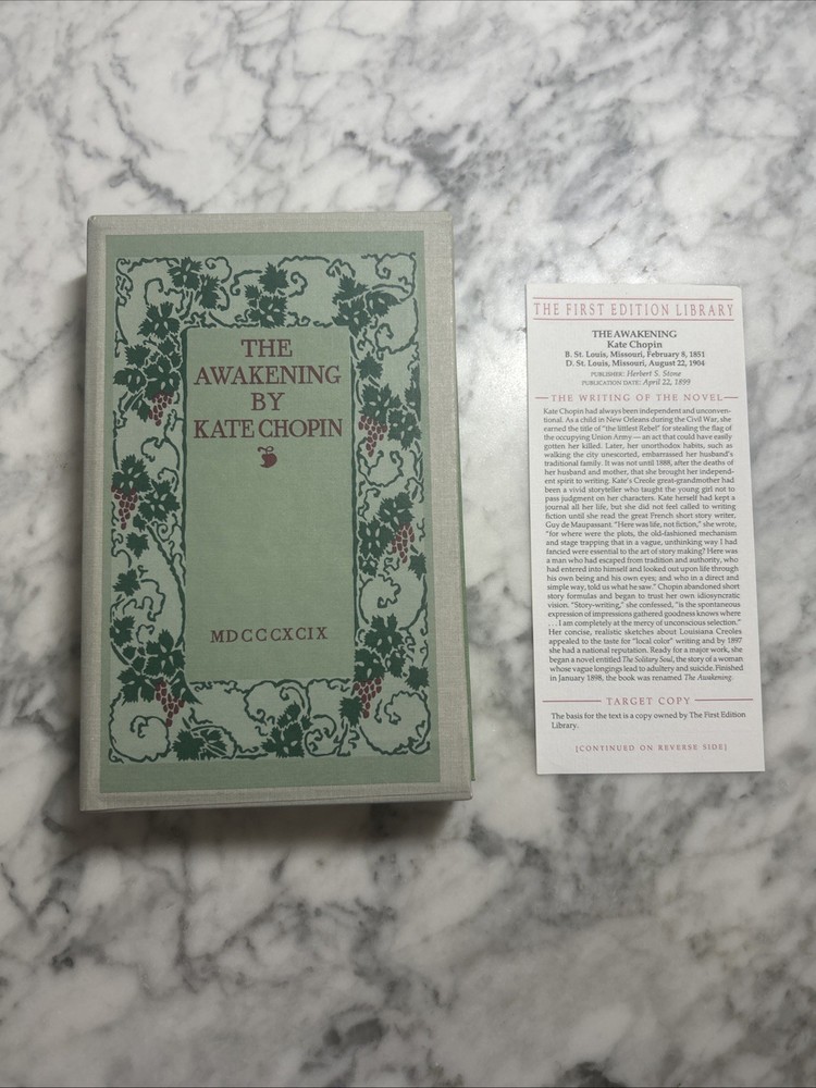THE AWAKENING by Kate Chopin, 1st Edition Library Hardcover