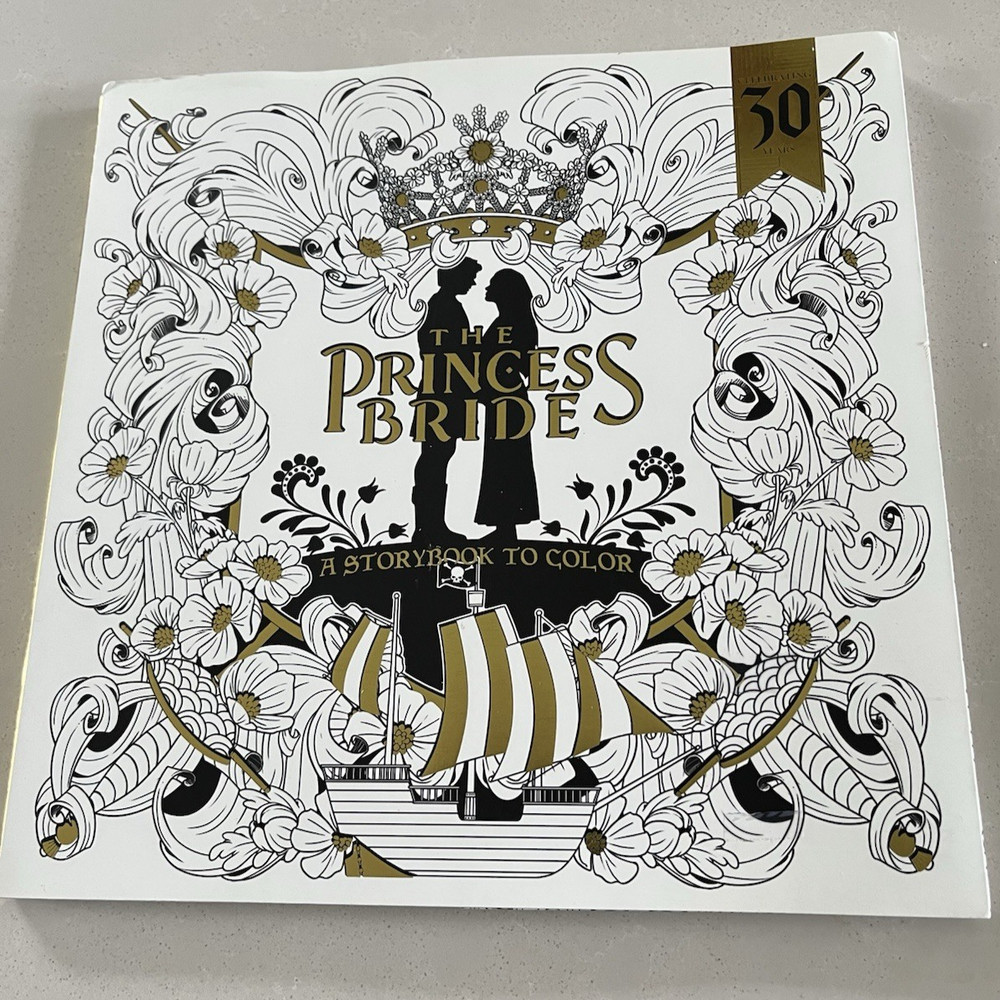“The Princess Bride A Storybook To Color” Softcover W/DJ 2016 First Printing