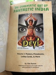 THE CINEMATIC ART OF FANTASTIC INDIA, VOL. 1: POSTERS, Press books By Tim Paxton