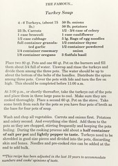 Andre House Book of Recipes & Hints Cookbook Comb Bound Turkey Soup 134 Pages