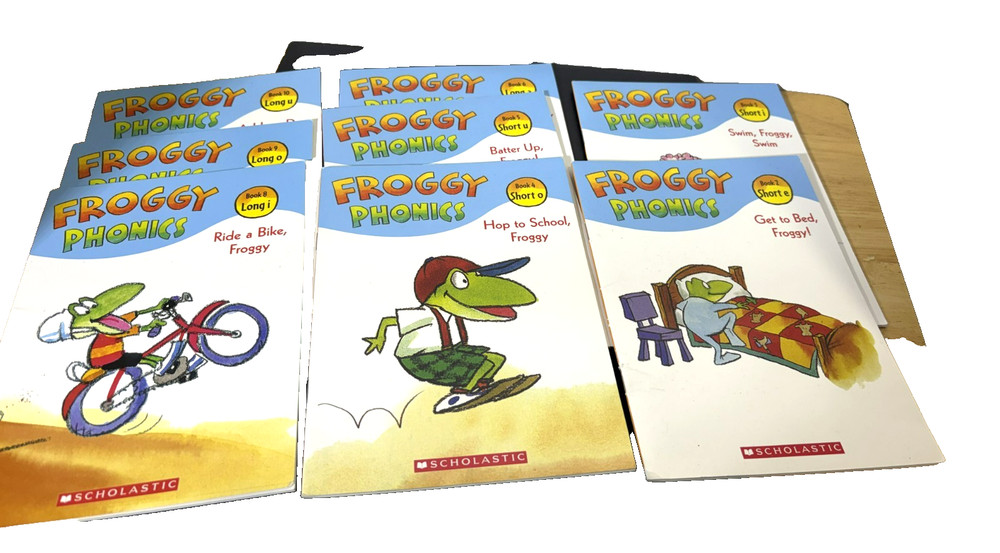 Lot of 8 FROGGY Series Books by Jonathan London – Kids Scholastic RL 1 & 2