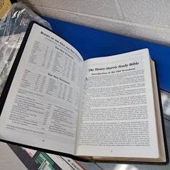 HENRY MORRIS STUDY BIBLE KJV GENUINE LEATHER KING JAMES VERSION HOLY BIBLE
