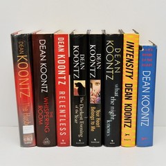 Lot of 8 Dean Koontz Hardcover Books w/DJs Mystery Thriller Novels Mixed Titles