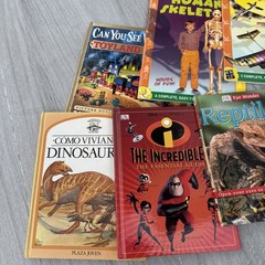 Lot 7 Kids Books DK Reptiles Incredibles Dinosaurs Creatures Science Activity