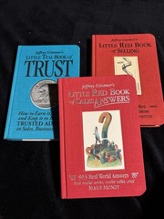 Jeffrey Gitomer’s Teal Book of Trust: Red Book Of Sales Answers/Selling-VERY GOO