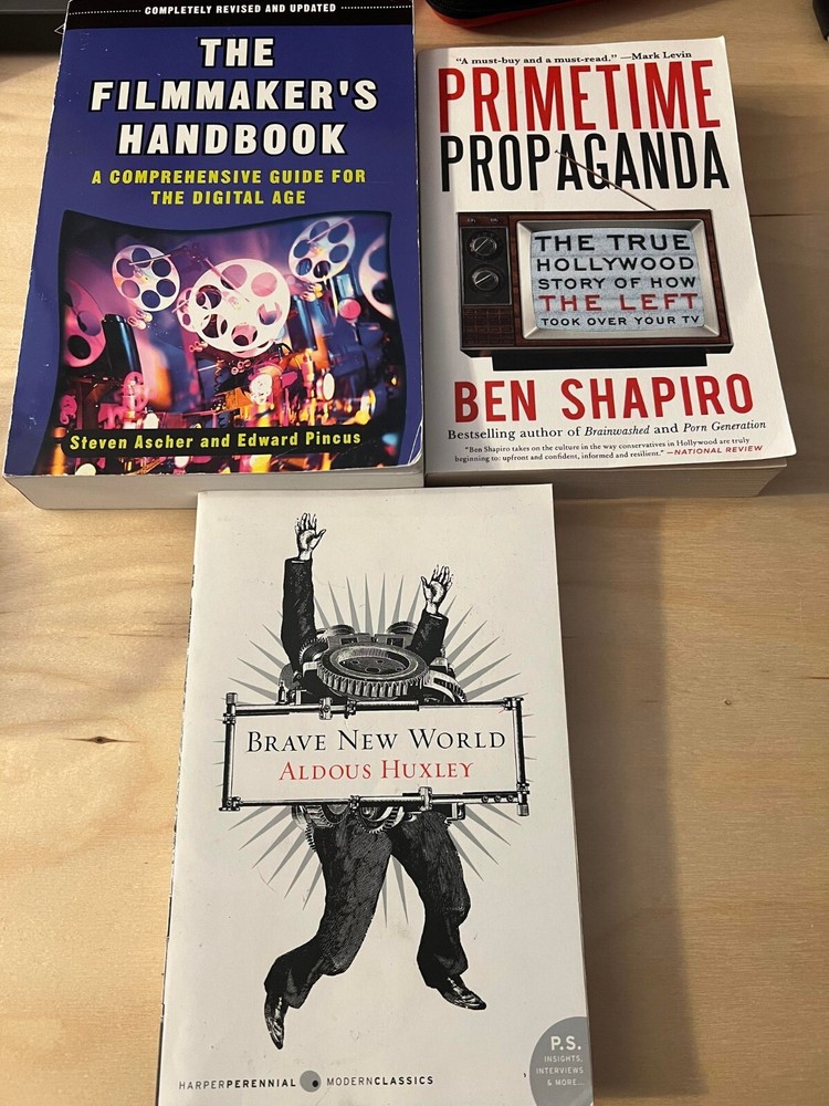 The Filmmaker’s Handbook, Prime time, Brave New worls set of 3 paperback books