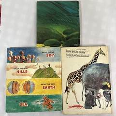 Vintage Hardcover Books Lot of 3 Austrailian Golden Book Sky Hills Earth 1970s