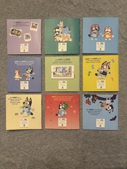 Bluey Short Story Books. 24 Pages Of Soft Covered Books, 9 In Total