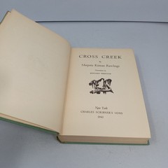 Cross Creek: 1942 Charles Scribner’s Sons Hardcover by Marjorie Kinnan Rawlings