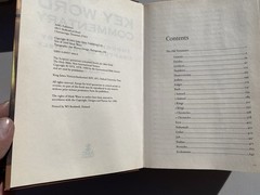 Key Word Commentary: Thoughts on Every Chapter of the Bible Mark Water HC 2003