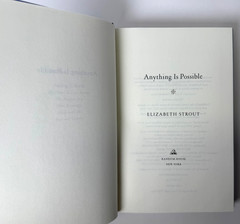 Anything Is Possible, Elizabeth Strout 2017 HCDJ 1st ed 1st printing in Mylar