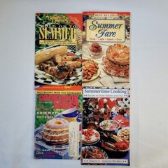 Summer Cooking Recipes Bundle of 4 Lot Cookbook Mini Magazines BHG 1990s 2000s