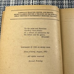 Pere Goriot ~ Honore de Balzac 1962 Vintage Signet Paperback