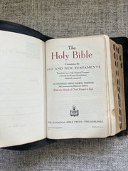National Bible Press Holy Bible ☆ Old And New Testament Pronouncing Red Letter