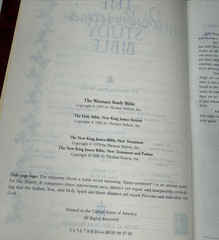 Woman’s Study Bible NKJV Opening the Word of God to Women – Thomas Nelson (1995)