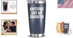 Limited Edition Navy Tumbler for Dad – 20 oz Gifting Essential from Daughter
