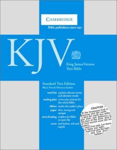 King James Version Standard : French Morocco Leather Black Ribbon/Gilt Edges/…