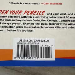 Murdle: The School of Mystery: 50 Seriously Sinister Logic Puzzles, Karber, G. T