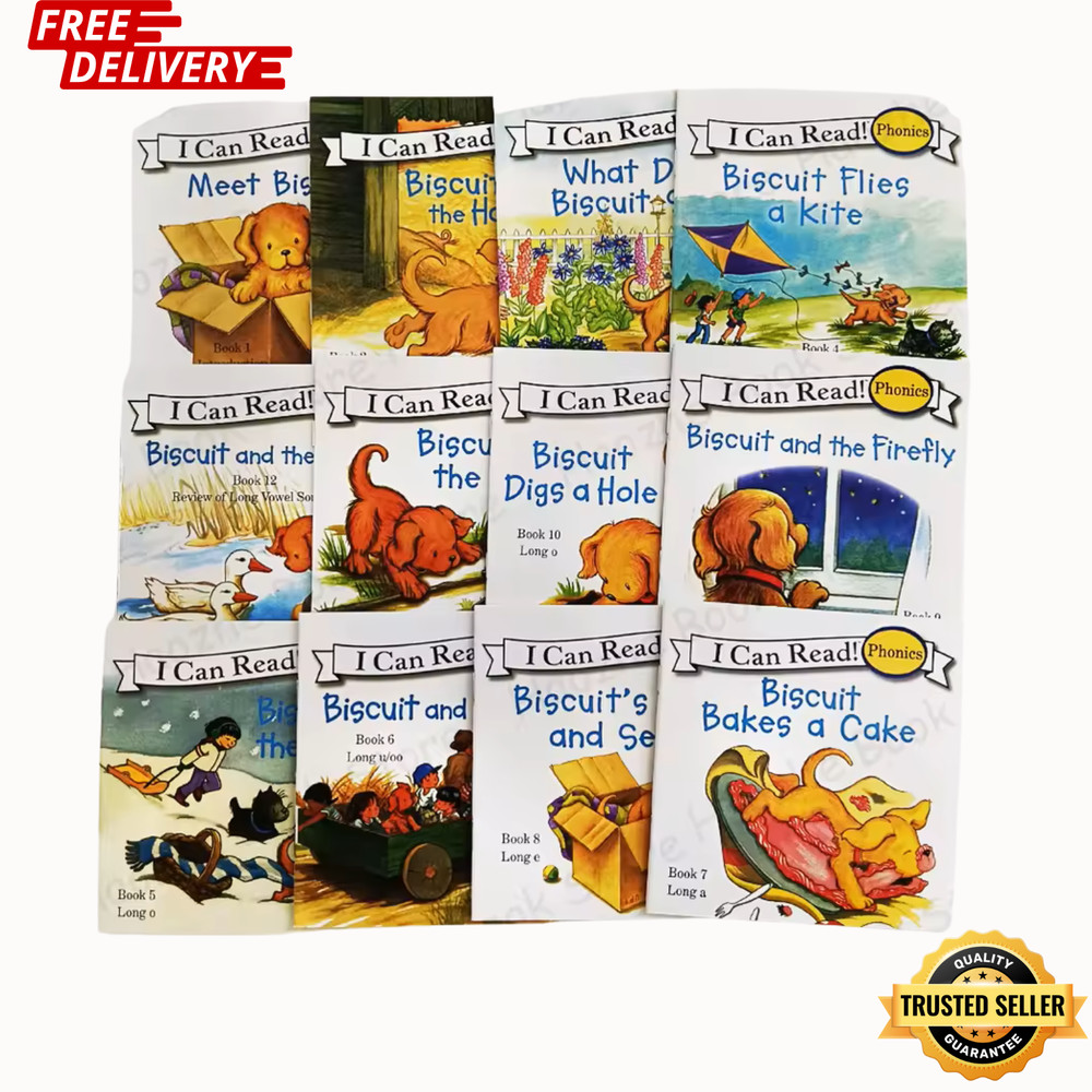 Biscuit I Can Read Phonics Kids Books Set Lot of 12 | Level 1