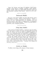 1919 The Rabbit Cook Book Vintage Recipes (61 page)