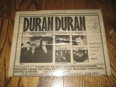 The Scene Entertainment Weekly Duran Duran 2 page advert July 1987 Notorious