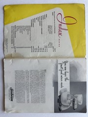 Sunbeam Automatic Mixmaster Booklet Recipe 1948 – 45 pages
