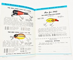 Extremely Rare 1942 Creek Chub Lures Wartime Expo Booklet EX Condition