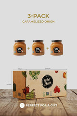 Perfect Choice Caramelized Onion Spread, Ready to Eat, 11.3 Oz, 3 Pack