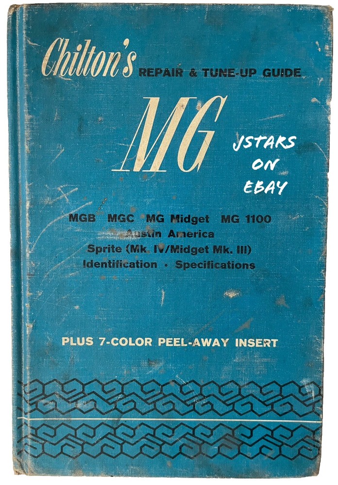 1930s 1940s 1950s 1960s MG MIDGET MGB MGC AUSTIN AMERICA REPAIR MANUAL CHILTON