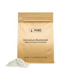 Pure Original Ingredients Ammonium Bicarbonate (2lb) Baker’s Ammonia, Traditiona